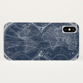 World Globes Blueprint Case-Mate iPhone Hülle (Rückseite (Horizontal))