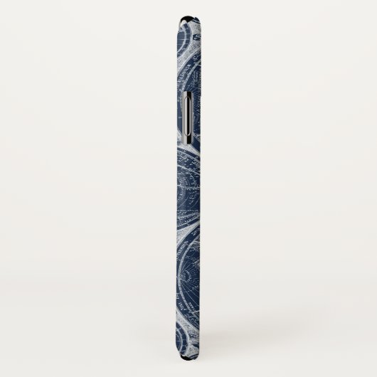 World Globes Blueprint Case-Mate iPhone Hülle (Hinten/Rechts)