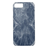 World Globes Blueprint Case-Mate iPhone Hülle (Rückseite)