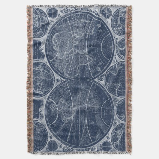 World Globes Blueprint Decke (Vorderseite Vertikal)