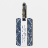 World Globes Blueprint Gepäckanhänger (Rückseite vertikal)