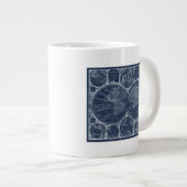 World Globes Blueprint Jumbo-Tasse (Vorderseite Rechts)