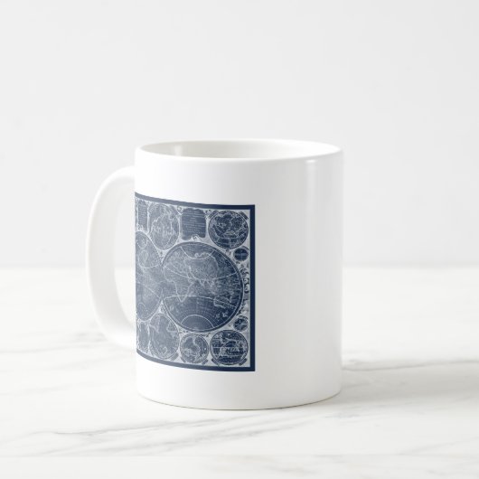 World Globes Blueprint Kaffeetasse (Vorderseite Links)