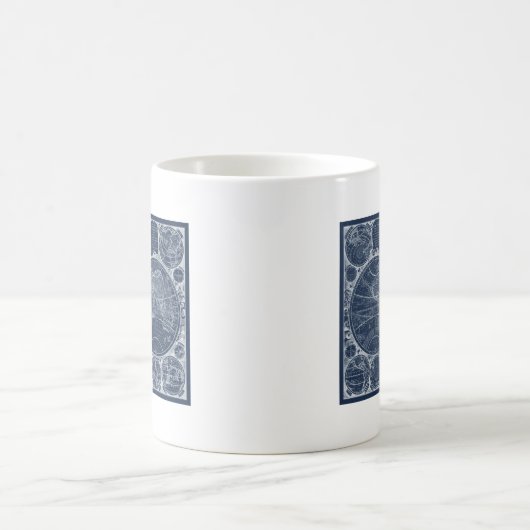 World Globes Blueprint Kaffeetasse (Mittel)