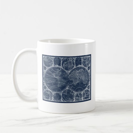 World Globes Blueprint Kaffeetasse (Links)