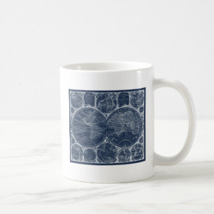 World Globes Blueprint Kaffeetasse
