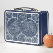 World Globes Blueprint Metall Brotdose (Beispiel)