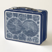 World Globes Blueprint Metall Brotdose (Rückseite)