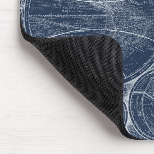 World Globes Blueprint Mousepad (Ecke)