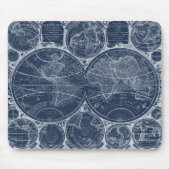 World Globes Blueprint Mousepad (Vorne)