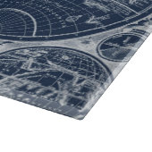 World Globes Blueprint Schneidebrett (Ecke)