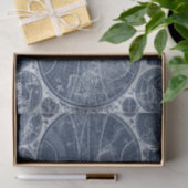 World Globes Blueprint Seidenpapier (Geschenk)