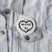 World Goth Day Button mit dem Herzstück der Toten  (Beispiel)