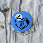 World Goth Day Button mit Raven & Vulture (Beispiel)