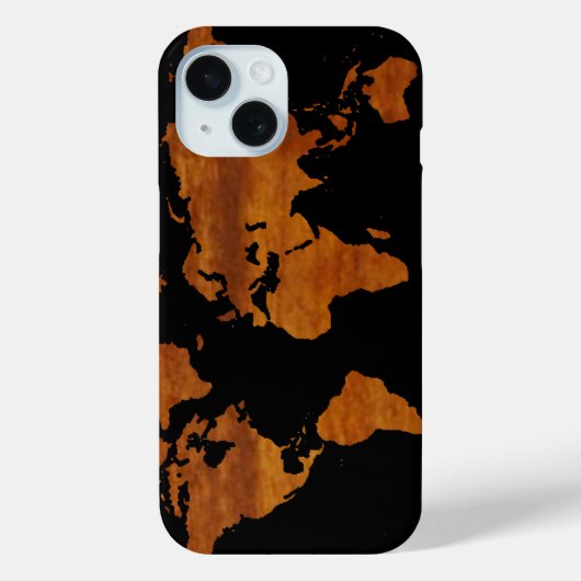 WORLD GRAPHIC Map Case-Mate iPhone Hülle (Rückseite)