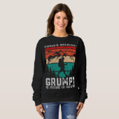 World Greatest Grumpy Hiking in Heaven Family Memo Sweatshirt (Vorne ganz)