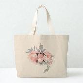 World Hijab Day Elegance Tote | Minimal Line Art Jumbo Stoffbeutel