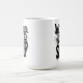 World, I Need Sleep Funny Typography Design Kaffeetasse (Mittel)