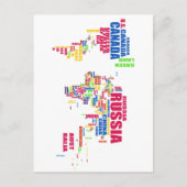 World in words postcard postkarte (Vorderseite)