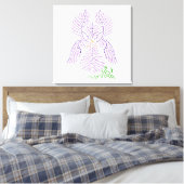 World Iris Canvas Print Leinwanddruck (Insitu (Schlafzimmer))