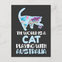 World ist eine Katze, die in Australien spielt Spa