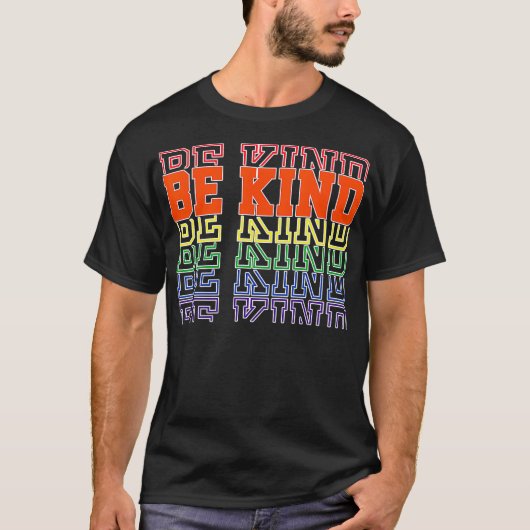 World Kindness Unity Day Antibullying Be Nice Kind T-Shirt (Vorderseite)