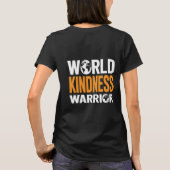 World Kindness Warrior Typografie Vektor Design T-Shirt (Rückseite)
