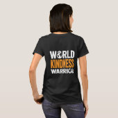 World Kindness Warrior Typografie Vektor Design T-Shirt (Schwarz voll)
