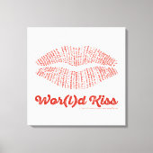 World Kiss Canvas Print Leinwanddruck (Vorderseite)