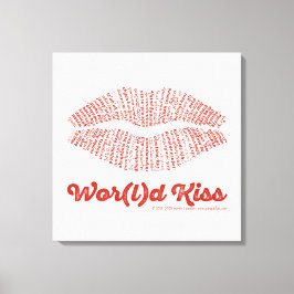 World Kiss Canvas Print Leinwanddruck
