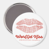 World Kiss Magnet (Vorderseite/Rückseite)