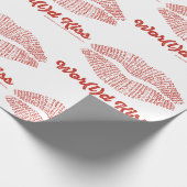 World Kiss Wrapping Paper Geschenkpapier (Ecke)