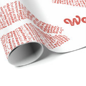 World Kiss Wrapping Paper Geschenkpapier (Rolleneckpunkt)