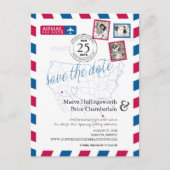 World Locations Arizona to Cancun Airmail Ankündigungspostkarte (Vorderseite)