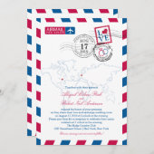 World Locations USA und Deutschland Airmail | Hoch Einladung (Vorne/Hinten)