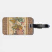 World Map 1700s Antique Continents  Gepäckanhänger (Rückseite horizontal)