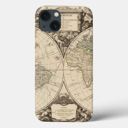 World Map 9 Case-Mate iPhone Hülle (Rückseite)