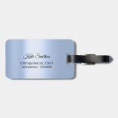 World Map Adresse Was für eine ONEderful Rose Blue Gepäckanhänger (Rückseite horizontal)