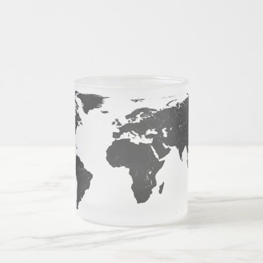 World Map Adventure – Personalized Mattglastasse (Mittel)
