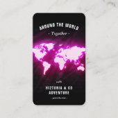 World Map Adventure Reiseführer Visitenkarte (Vorderseite)