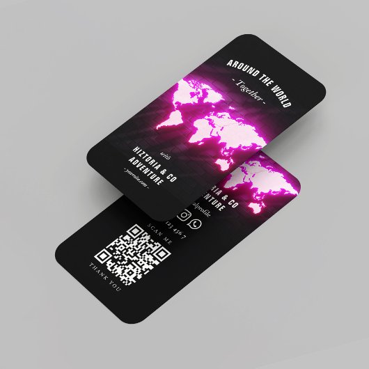 World Map Adventure Reiseführer Visitenkarte