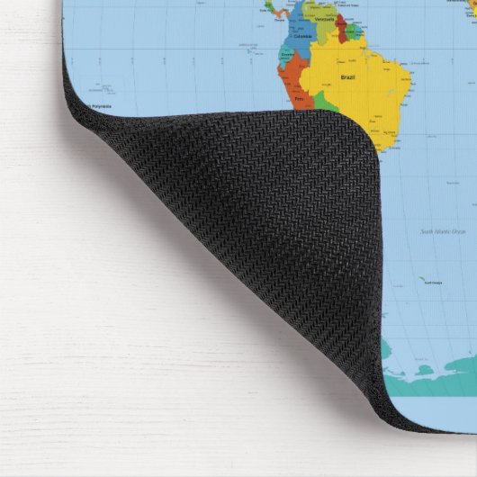 World Map Bright Mousepad (Ecke)