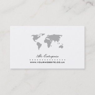 World Map Business Card Visitenkarte