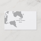 World Map Business Card Visitenkarte (Rückseite)