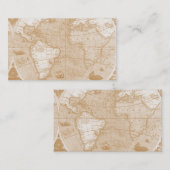 World Map Business Cards Visitenkarte (Vorne/Hinten)