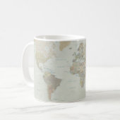 World Map Coffee Tasse (Vorderseite Links)