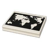 World Map Continental Design Briefmarke Gummistempel (Stempel)
