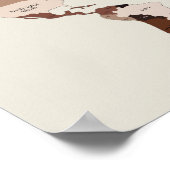 World Map Country Names In Arabic Housewarming  Poster (Ecke)