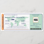 World Map Cruise Birthday Boarding Pass Ticket Einladung<br><div class="desc">Weltkarte mit Kreuzfahrt-Schiffs-Boarding-Durchlaufkarte für Ihre Geburtstagseinladung. Aufmachung einer Weltkarte im Hintergrund. Farben sind in Orange,  in Blauem und in hellgrünem. Wenn Sie irgendwelche Änderungen haben,  die diese Entwurfs- oder Plan(Farben usw.) benötigt werden gerade E-Mail paula@labellarue.com VOR DER PLATZIERUNG EINES AUFTRAGES also,  des neuen Entwurfs kann für Sie geschaffen werden.</div>