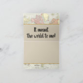 World Map Dankeschön Karten (Innenseite)